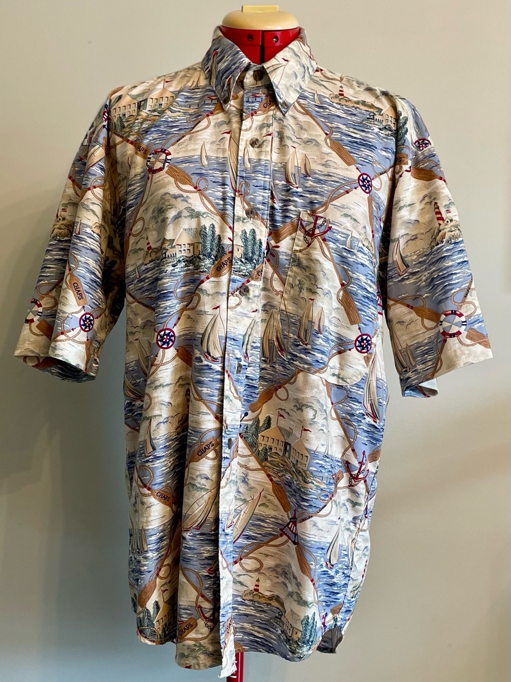 Chaps x Ralph Lauren - all cotton button up shirt Size Medium